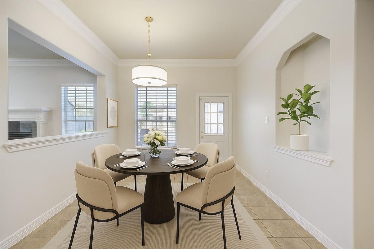 Dining room, Interior, Pendant Lights