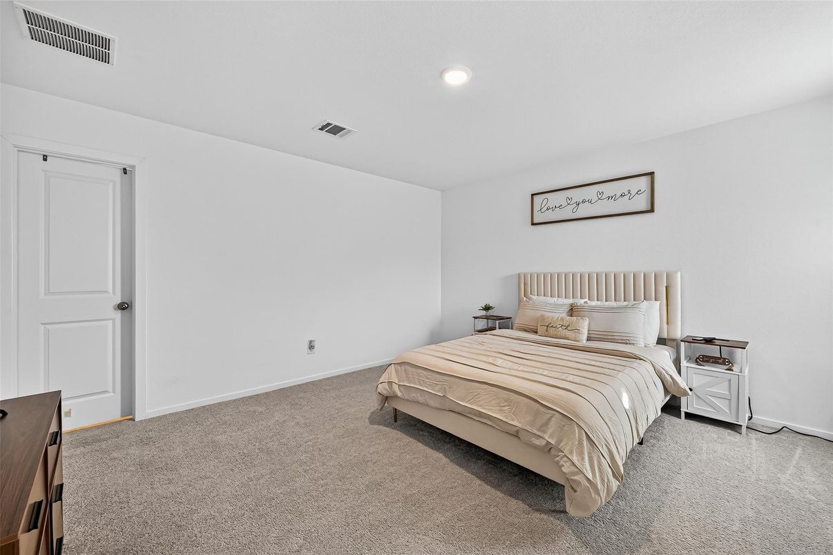 Bedroom, Interior, Recessed Lighting