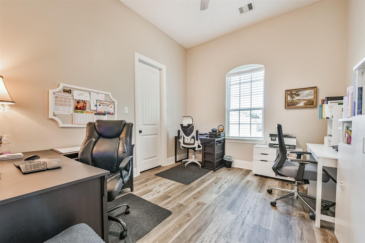 Home Office, Interior, Wood Texture Flooring