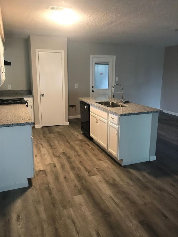 Interior, Kitchen, Wood Texture Flooring