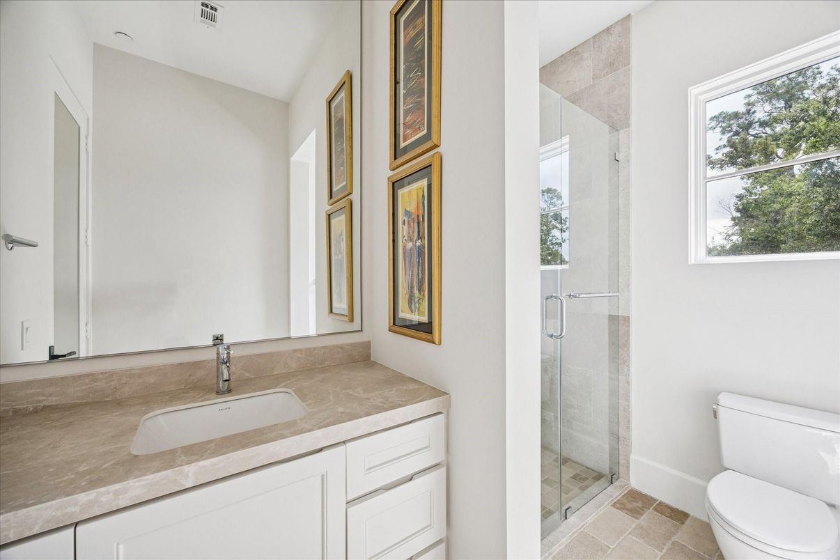 Bathroom, Glass Shower, Interior