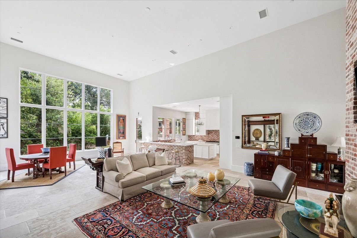 Dining room, Interior, Living room, Pendant Lights, Recessed Lighting