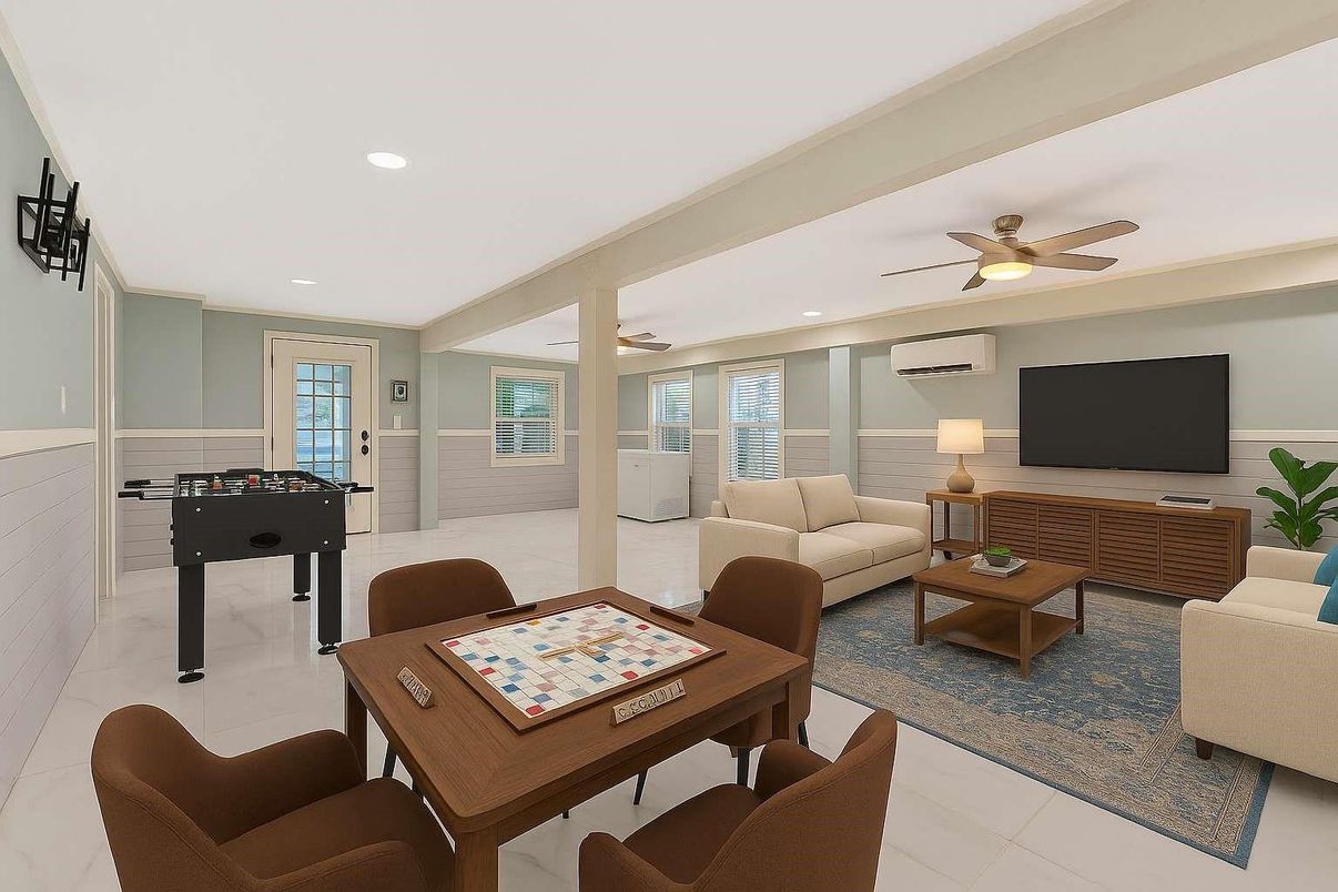 Game Room, Interior, Living room, Recessed Lighting