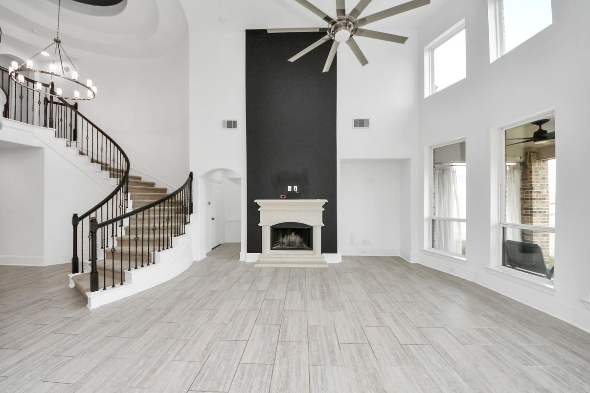Chandelier, Fireplace, Interior, Pendant Lights, Wood Texture Flooring