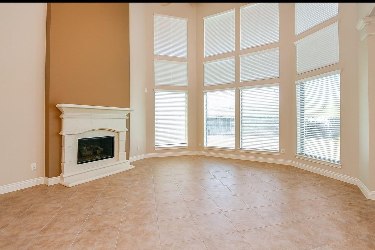 Empty room, Fireplace, Interior