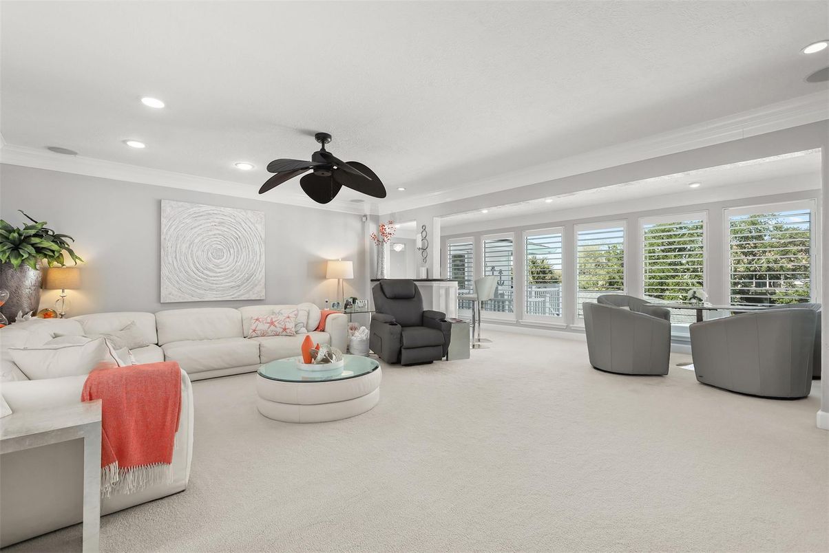 Interior, Living room, Recessed Lighting