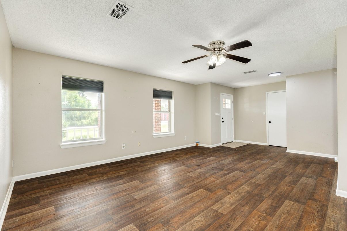 Empty room, Interior, Wood Texture Flooring