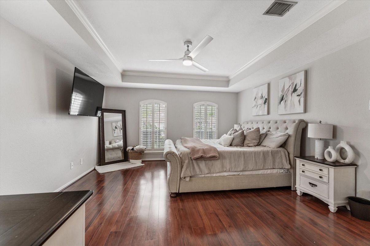 Bedroom, Interior, Wood Texture Flooring