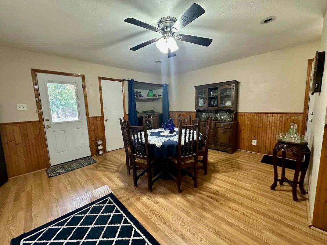 Dining room, Interior, Wood Texture Flooring