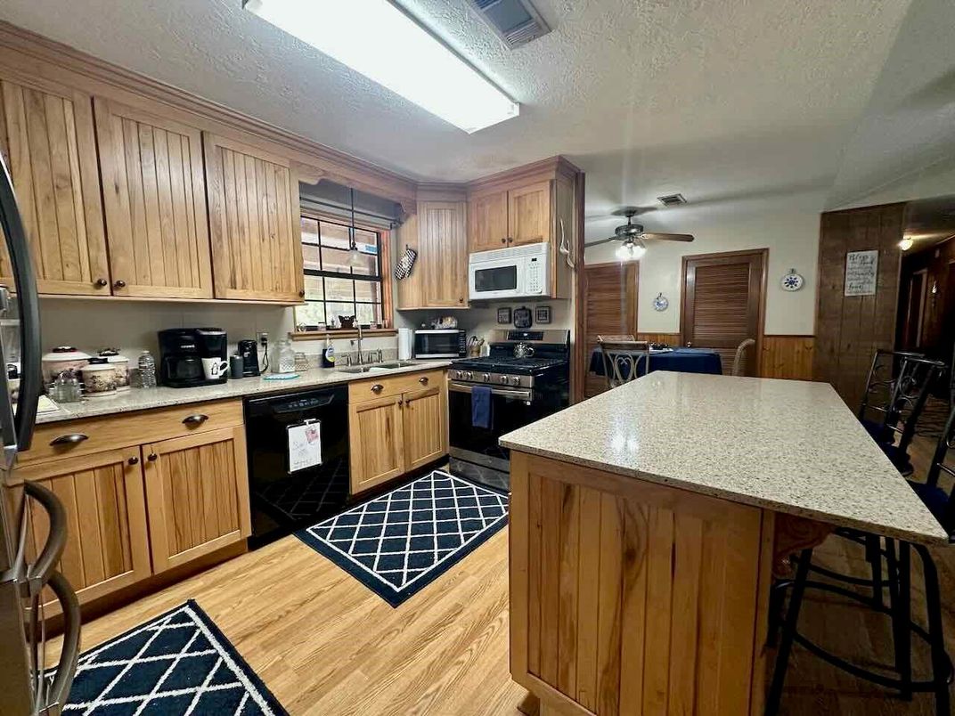 Interior, Kitchen, Wood Texture Flooring