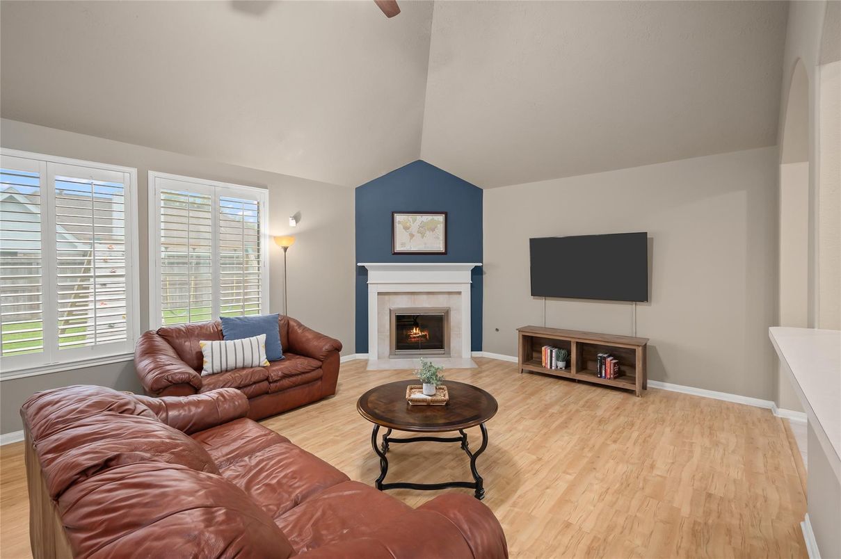 Fireplace, Interior, Living room, Wood Texture Flooring