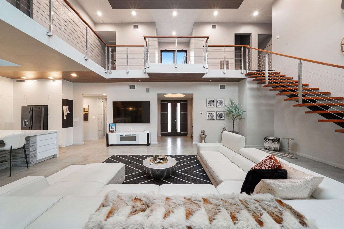 Interior, Living room, Recessed Lighting