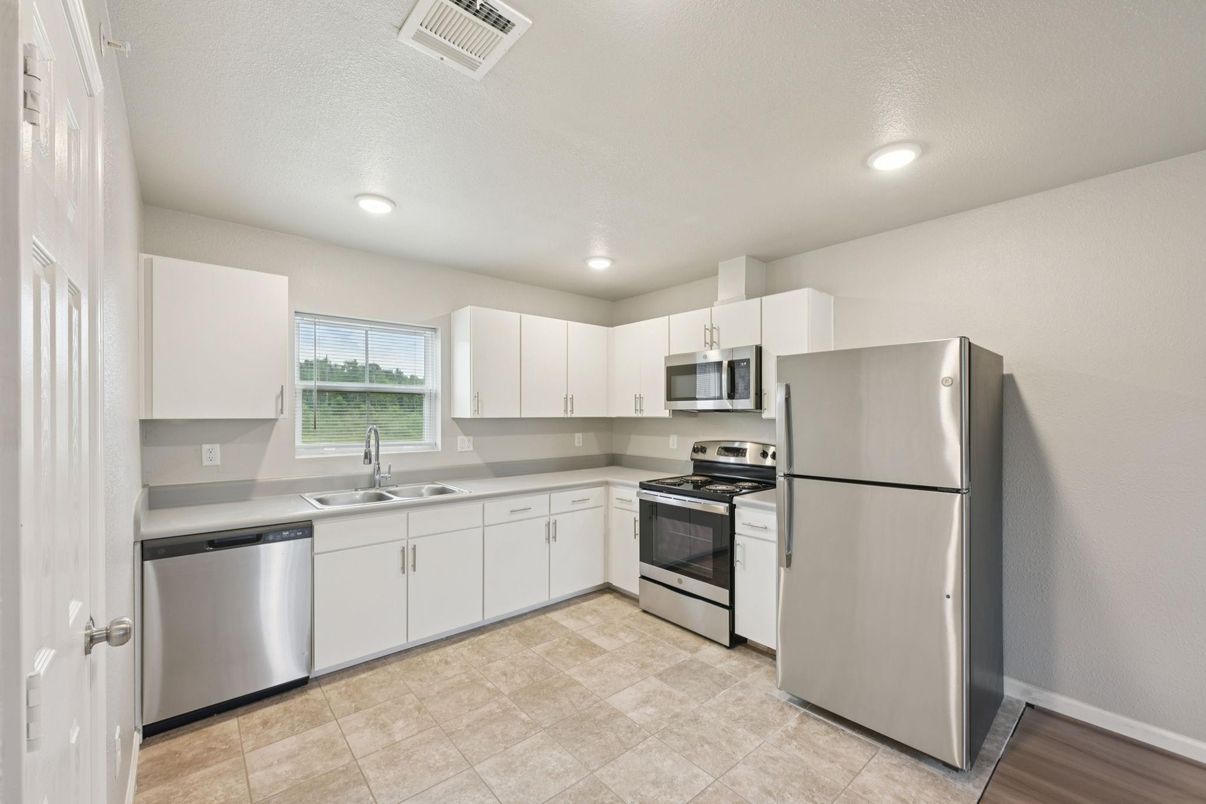 Interior, Kitchen, Recessed Lighting, Stainless Steel Appliances