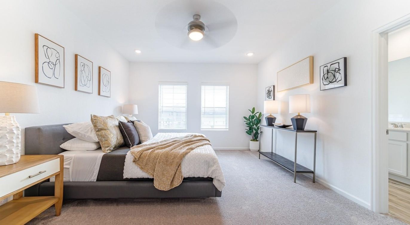 Bedroom, Interior, Recessed Lighting