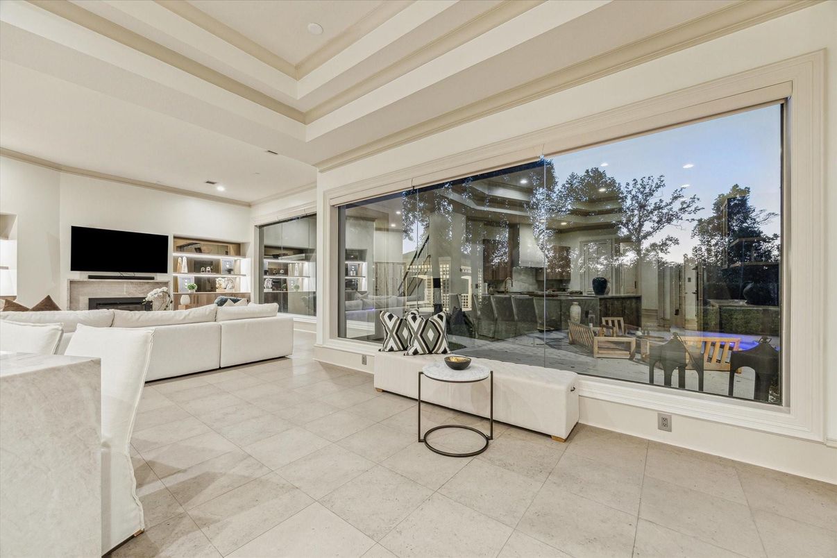 Interior, Living room, Recessed Lighting