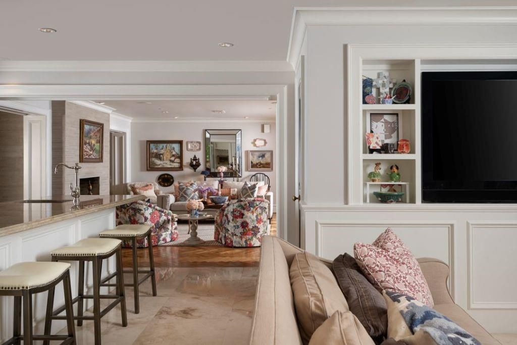 Fireplace, Interior, Living room, Recessed Lighting