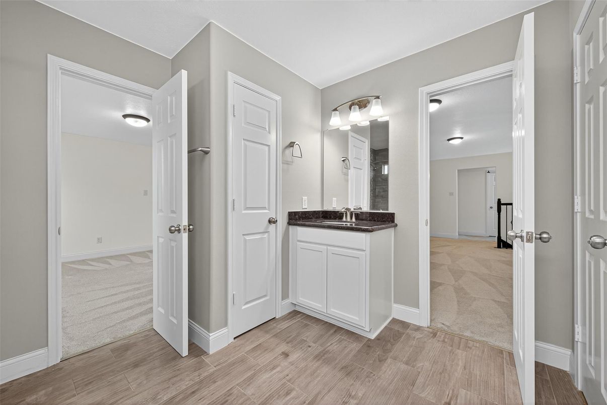 Bathroom, Interior, Wood Texture Flooring