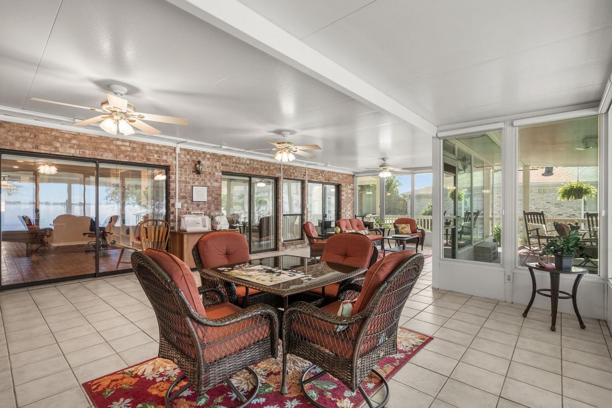 Dining room, Interior, Stone Walls, Water