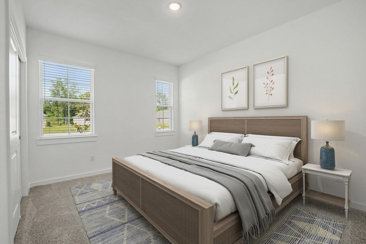 Bedroom, Interior, Recessed Lighting