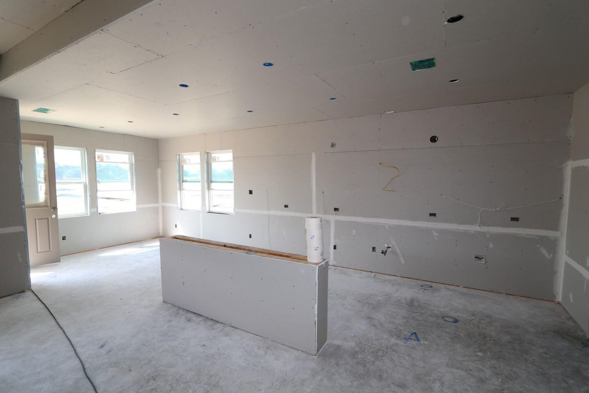 Empty room, Interior, Recessed Lighting