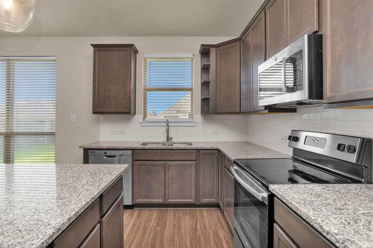 Interior, Kitchen, Wood Texture Flooring