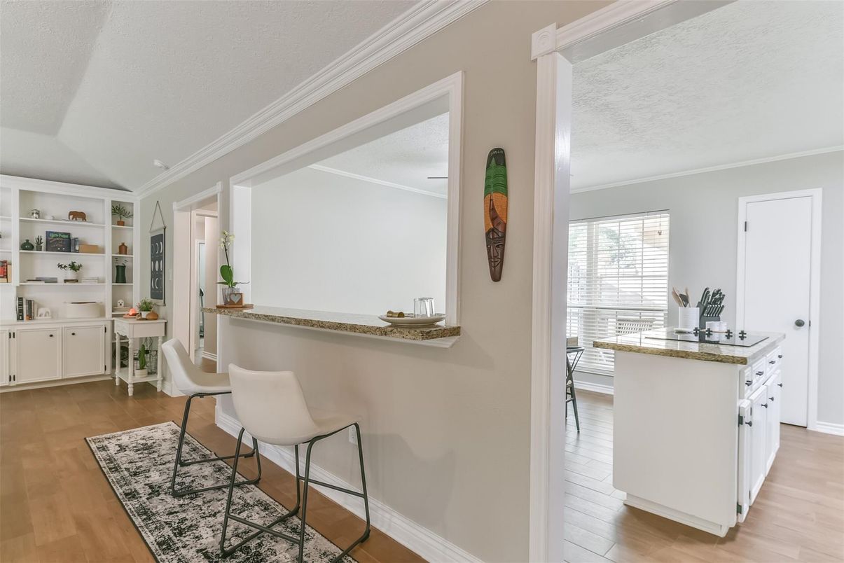 Interior, Kitchen, Wood Texture Flooring