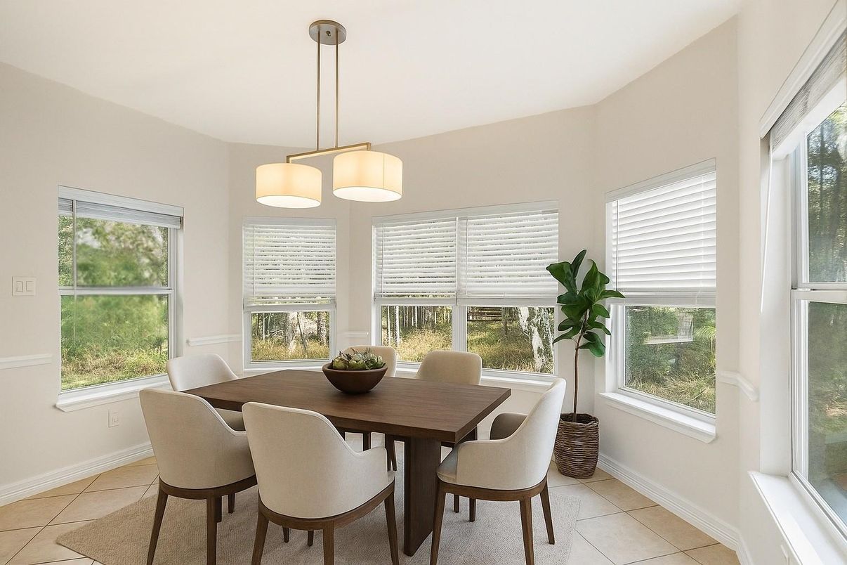 Dining room, Interior, Pendant Lights