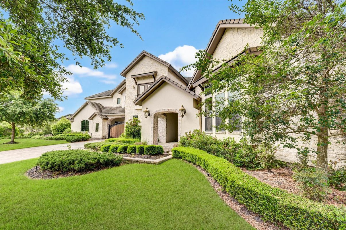 Attached, Backyard, Exterior, Facade, Mediterranean