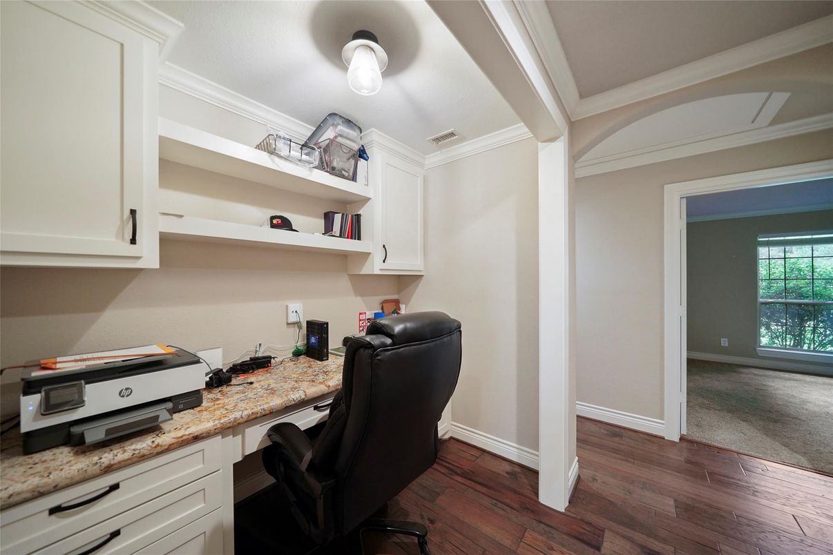 Home Office, Interior, Wood Texture Flooring