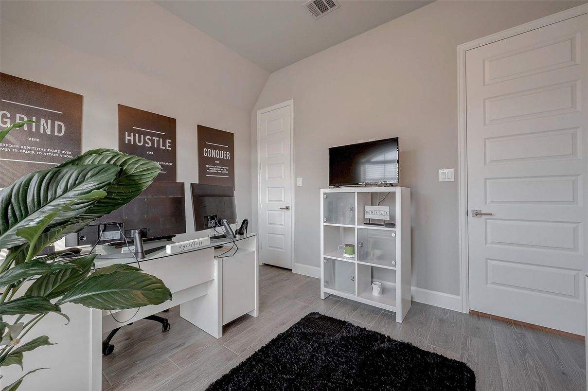 Home Office, Interior, Wood Texture Flooring