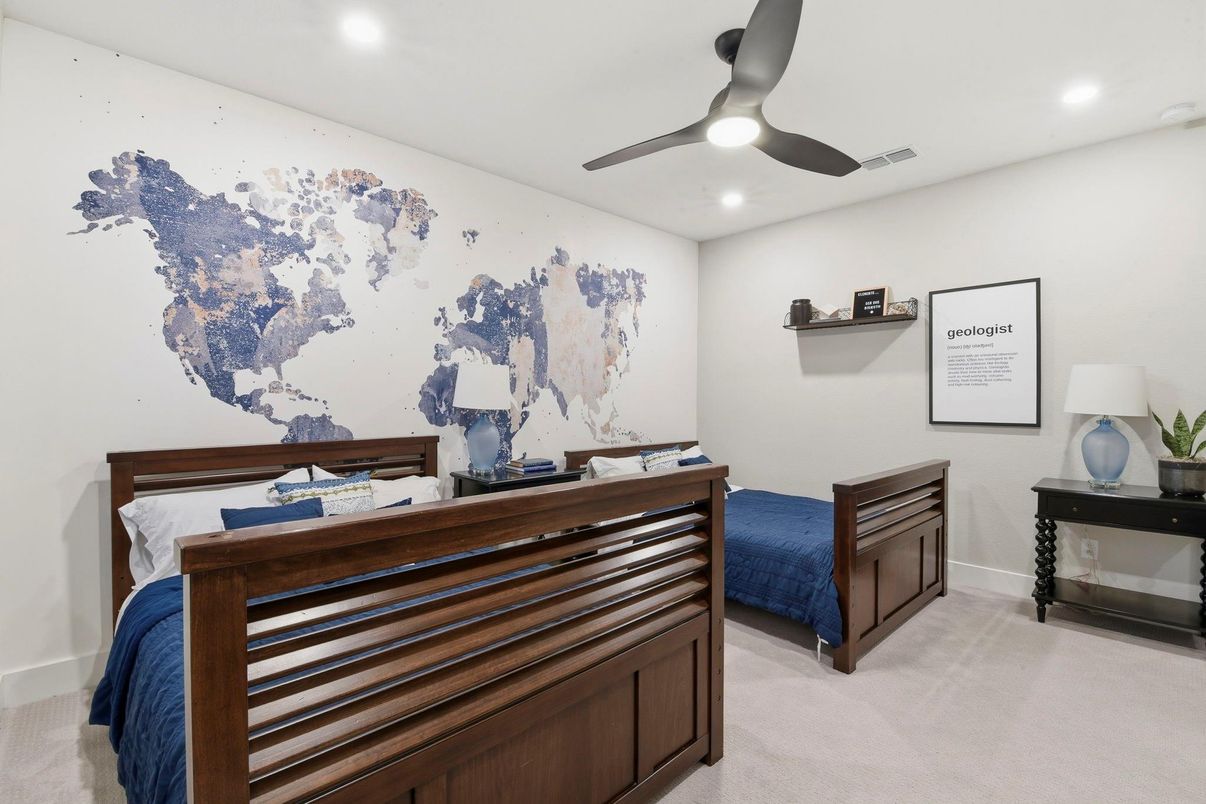 Bedroom, Home Office, Interior, Recessed Lighting