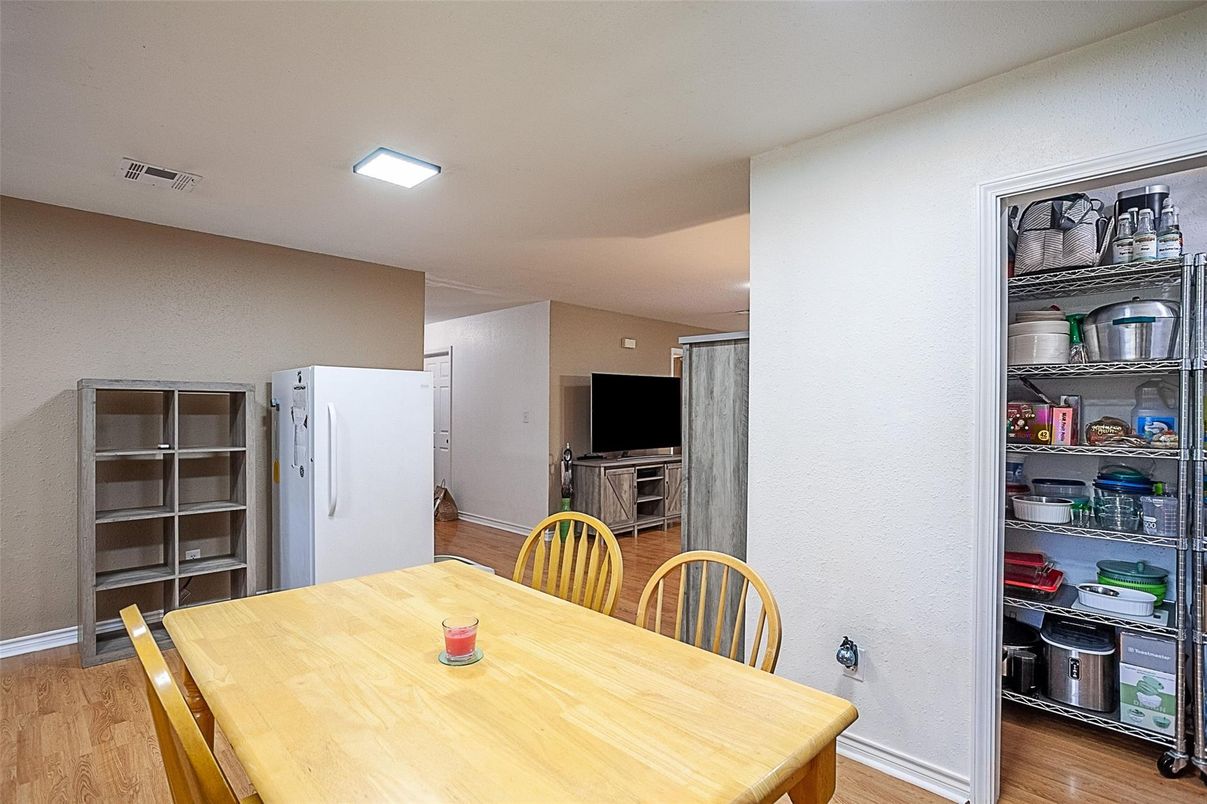 Dining room, Interior, Wood Texture Flooring