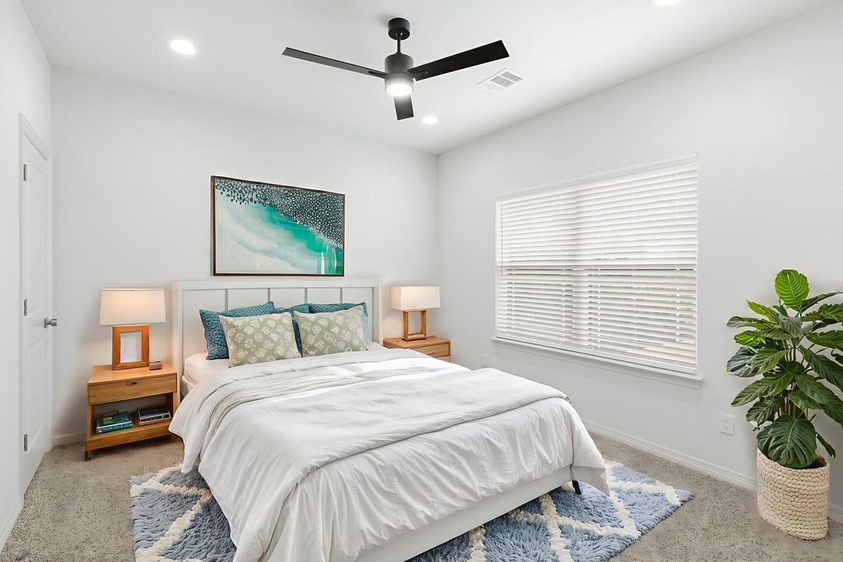 Bedroom, Interior, Recessed Lighting