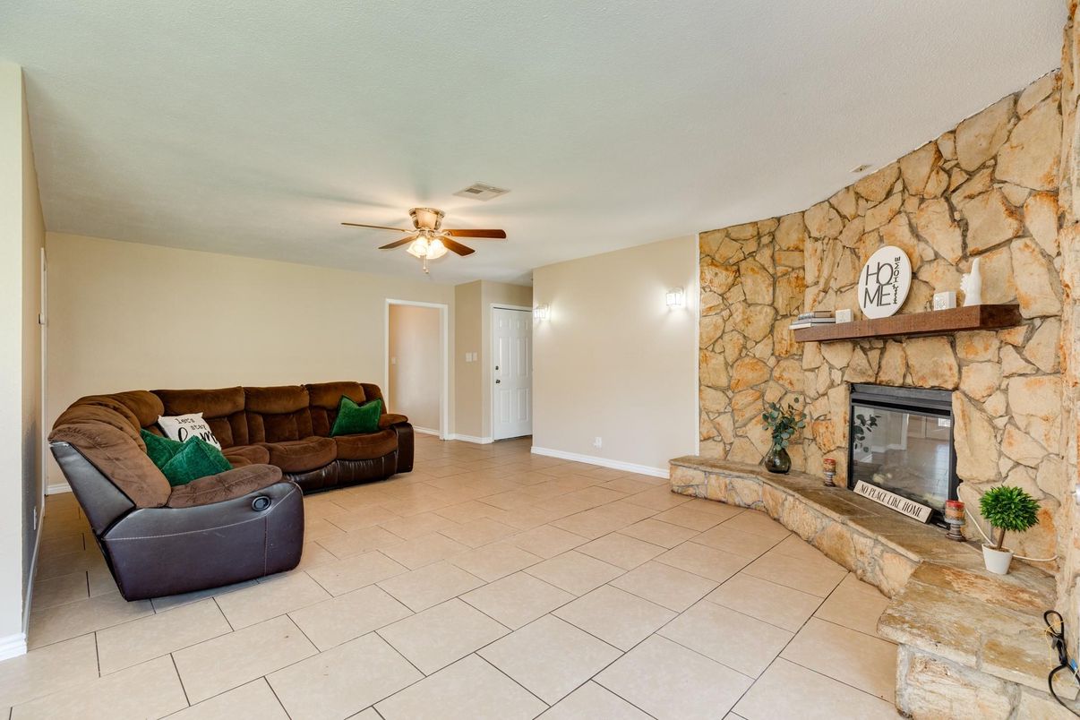 Fireplace, Interior, Living room, Stone Walls