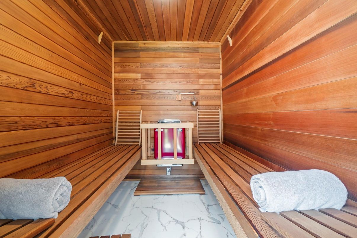 Interior, Marble, Sauna Room