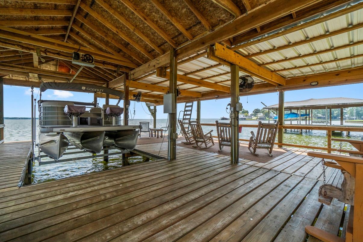 Exterior, Water, Wooden Beams