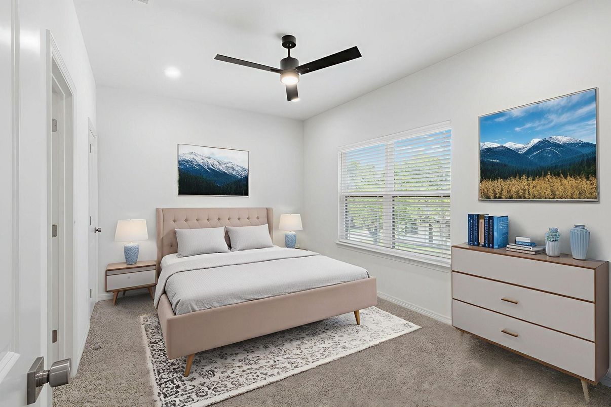 Bedroom, Interior, Recessed Lighting