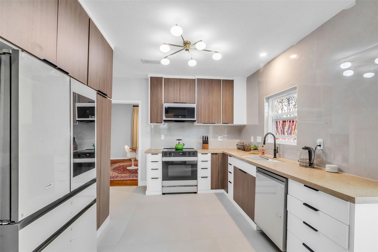 Interior, Kitchen, Recessed Lighting, Stainless Steel Appliances