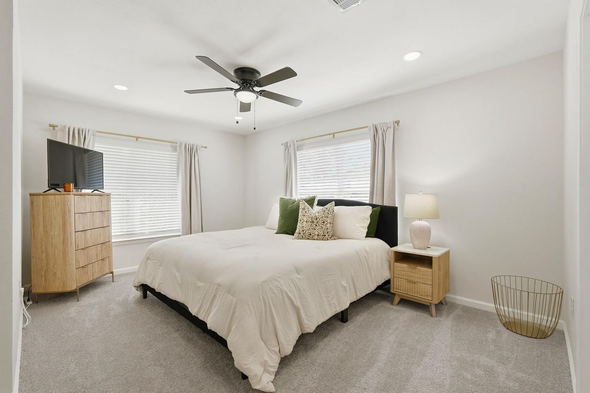 Bedroom, Interior, Recessed Lighting