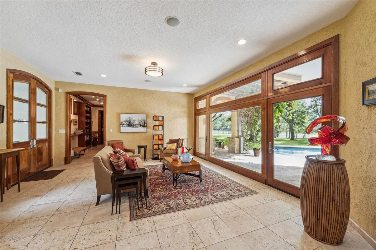 Interior, Living room, Recessed Lighting