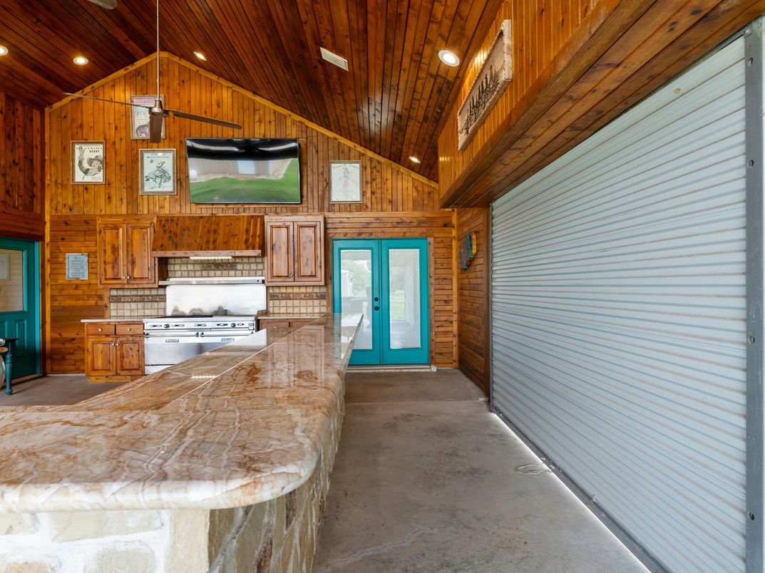 Interior, Kitchen, Recessed Lighting, Wooden Ceilings, Wooden Walls