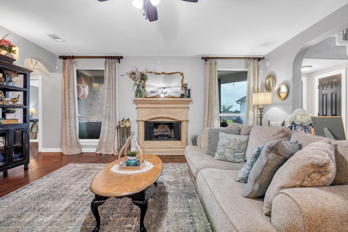 Fireplace, Interior, Living room, Wood Texture Flooring