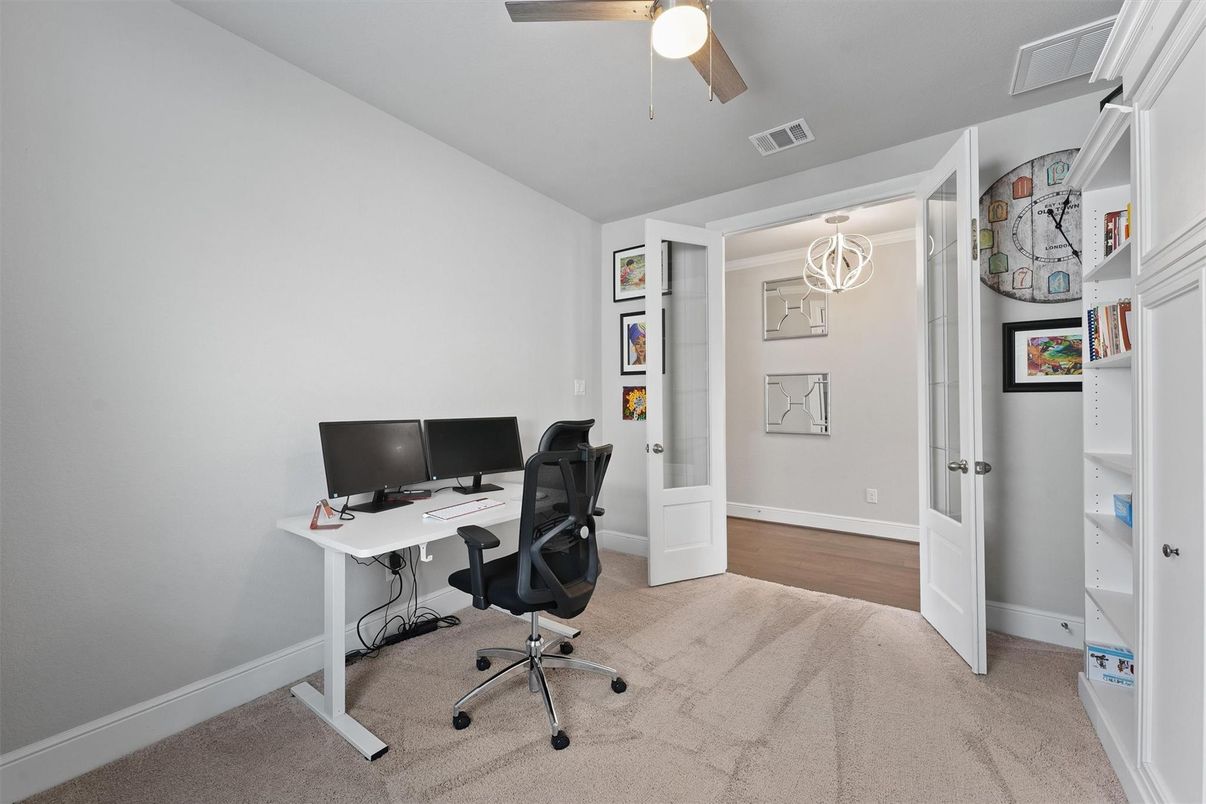 Home Office, Interior, Wood Texture Flooring
