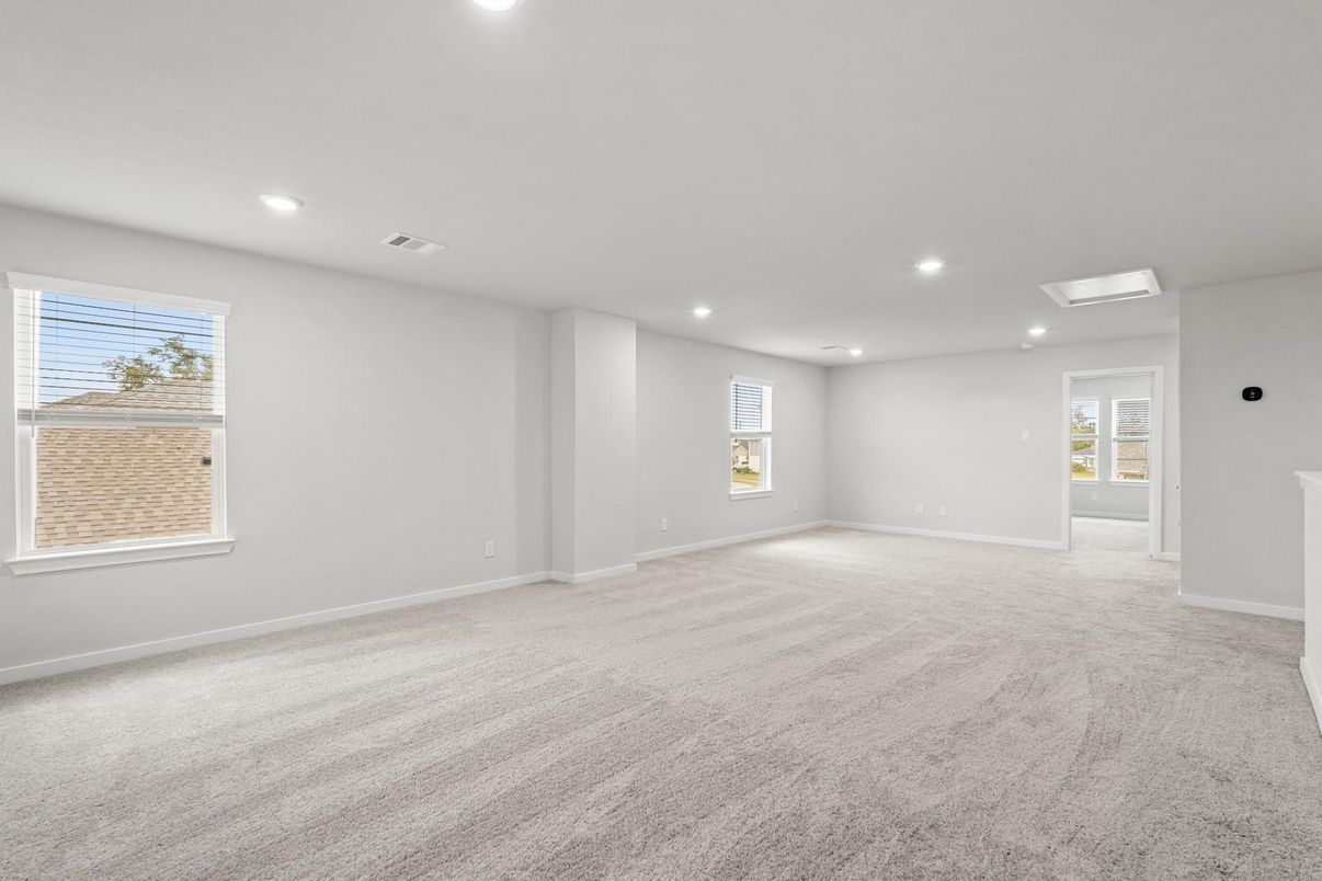Empty room, Interior, Recessed Lighting
