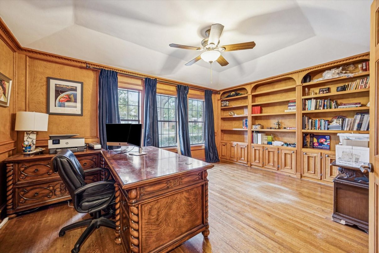 Home Office, Interior, Wood Texture Flooring