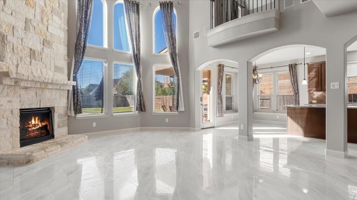 Fireplace, Interior, Pendant Lights