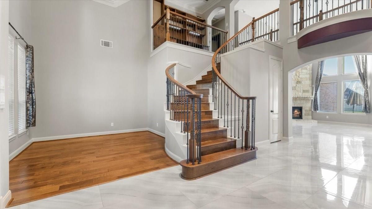 Fireplace, Interior, Wood Texture Flooring