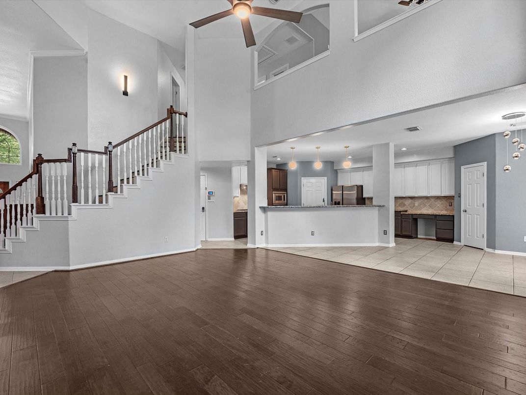 Interior, Kitchen, Wood Texture Flooring