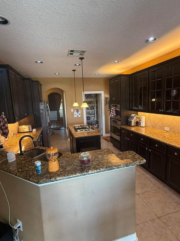 Interior, Kitchen, Pendant Lights, Recessed Lighting