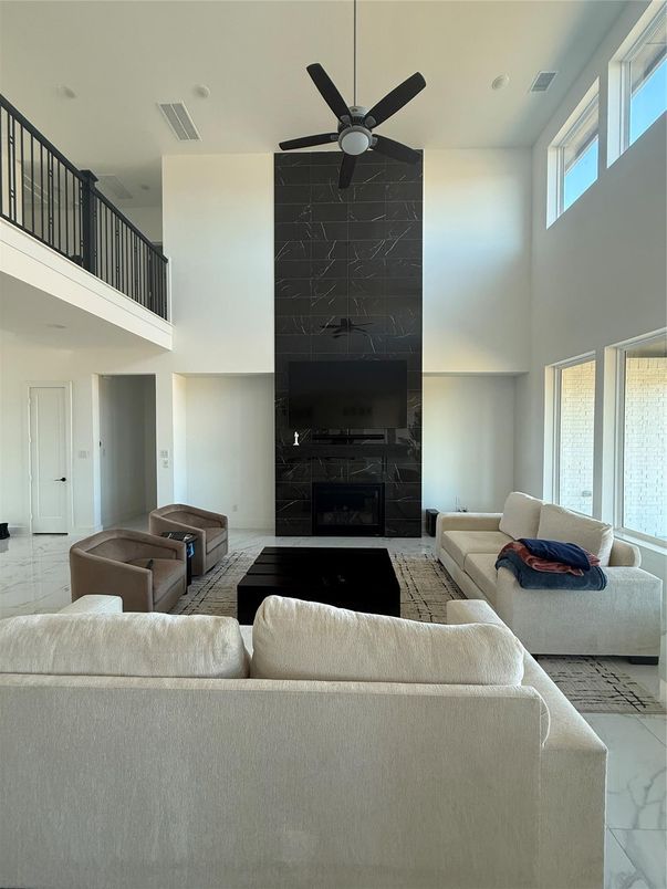 Interior, Living room, Marble, Recessed Lighting